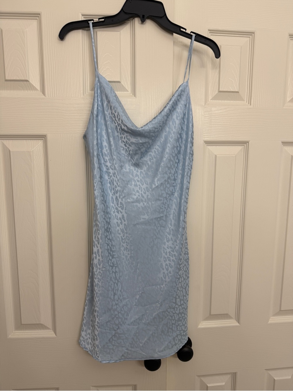 Blush Boutique Light Blue Satin Slip Dress